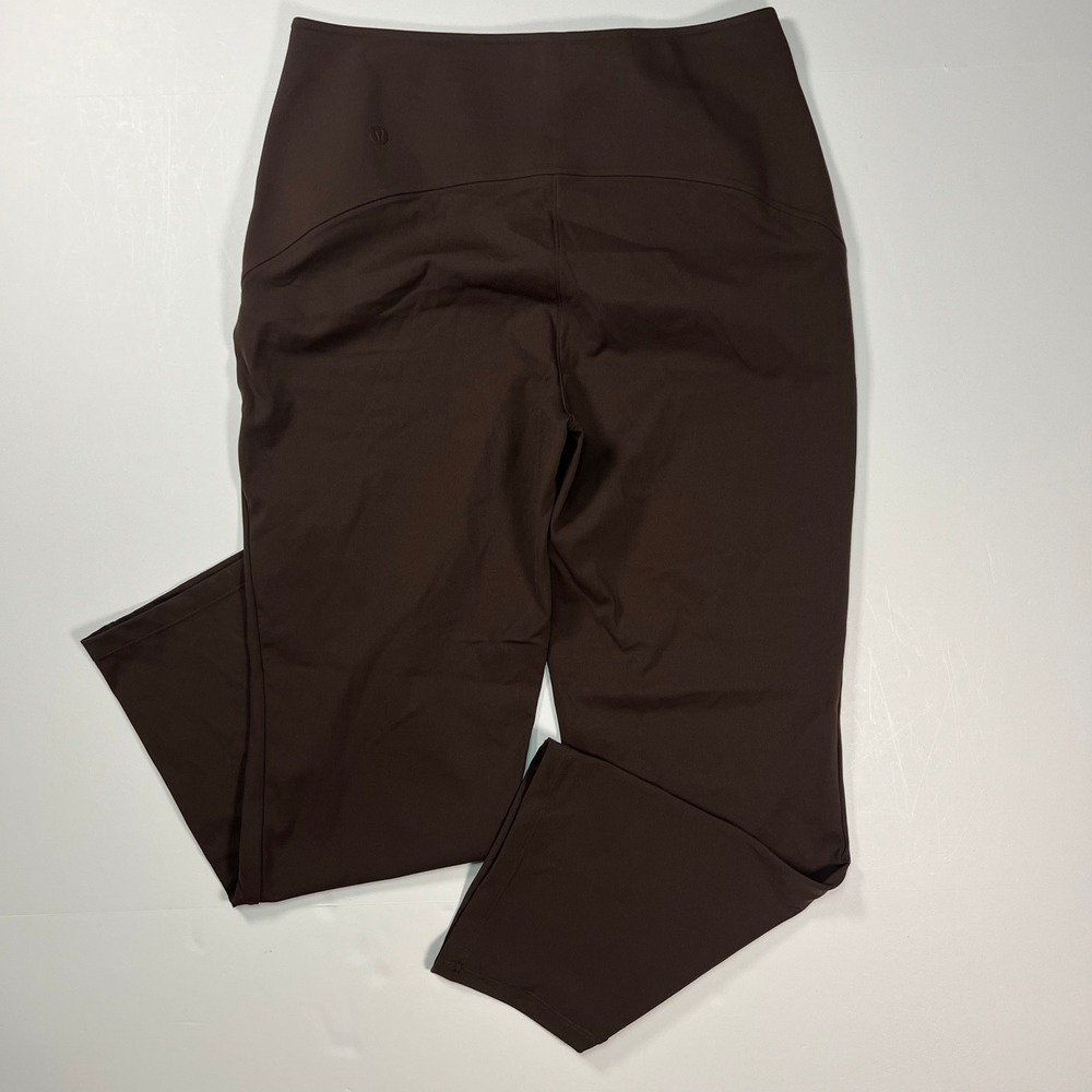 Lululemon Smooth Fit Pull-On High-Rise Cropped Pants Women 8 Java Brown LW6CA1S - Picture 2 of 10